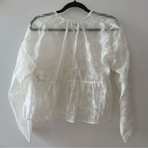 Aritzia Wilfred Sheer Blouse - Picture 2 of 6